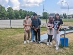 Die Deutschklassen beim Minigolf